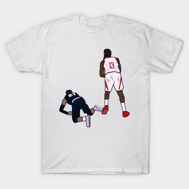 James Harden Breaks Jamal Murray's Ankles - Houston Rockets T-Shirt by xavierjfong